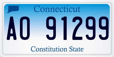 CT license plate AO91299