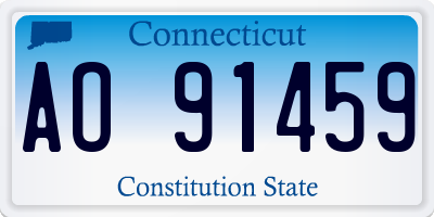 CT license plate AO91459