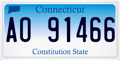 CT license plate AO91466