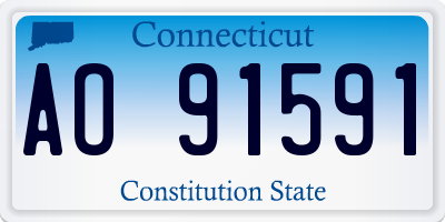 CT license plate AO91591