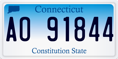 CT license plate AO91844
