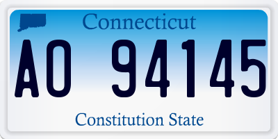 CT license plate AO94145