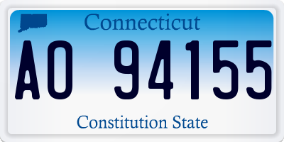 CT license plate AO94155