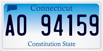 CT license plate AO94159