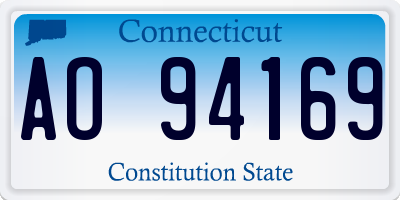 CT license plate AO94169