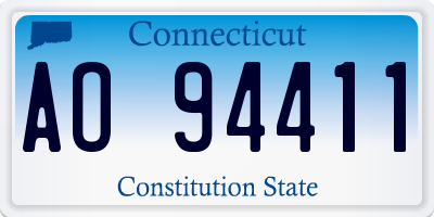 CT license plate AO94411