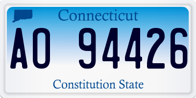 CT license plate AO94426