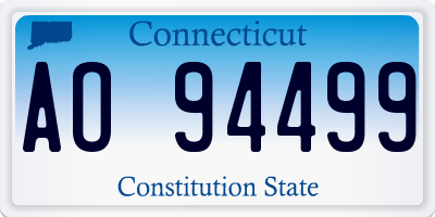 CT license plate AO94499