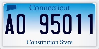 CT license plate AO95011