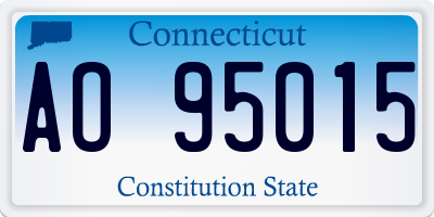 CT license plate AO95015