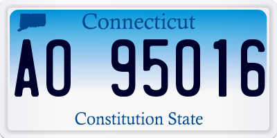 CT license plate AO95016