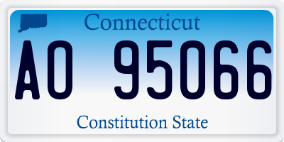 CT license plate AO95066
