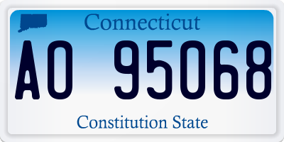 CT license plate AO95068