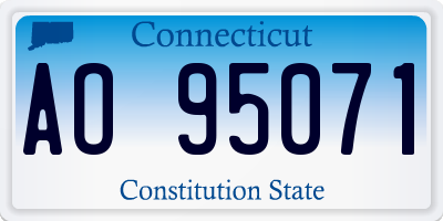 CT license plate AO95071