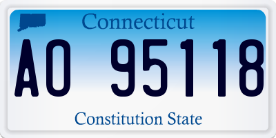 CT license plate AO95118