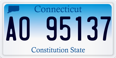 CT license plate AO95137