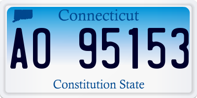 CT license plate AO95153
