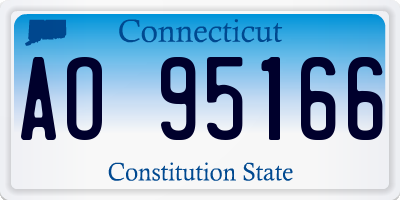 CT license plate AO95166