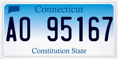 CT license plate AO95167