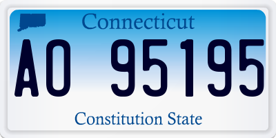 CT license plate AO95195