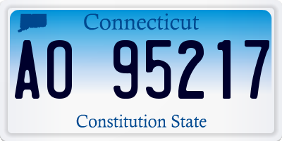 CT license plate AO95217