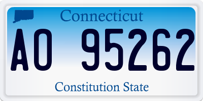 CT license plate AO95262