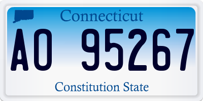 CT license plate AO95267