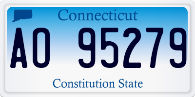 CT license plate AO95279