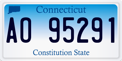 CT license plate AO95291