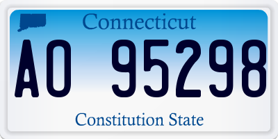 CT license plate AO95298