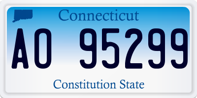 CT license plate AO95299