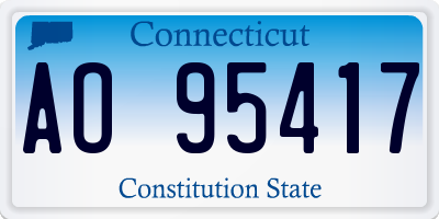 CT license plate AO95417
