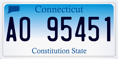 CT license plate AO95451