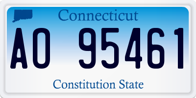 CT license plate AO95461