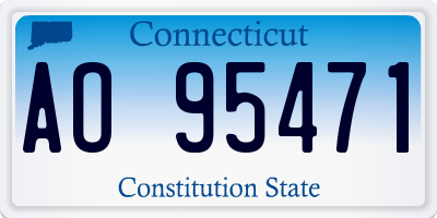 CT license plate AO95471