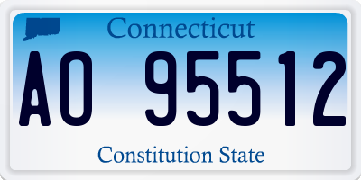 CT license plate AO95512