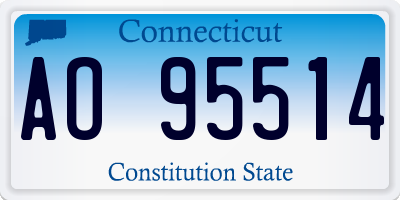 CT license plate AO95514