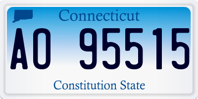 CT license plate AO95515