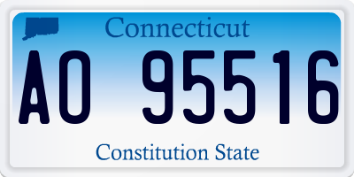 CT license plate AO95516
