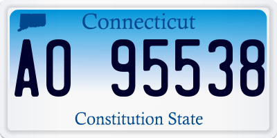 CT license plate AO95538