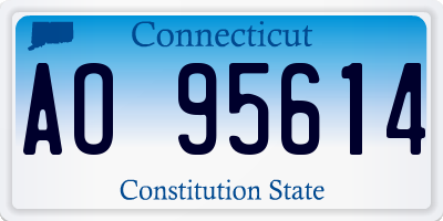 CT license plate AO95614