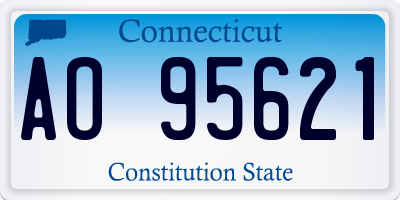 CT license plate AO95621