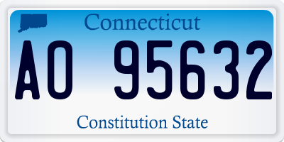 CT license plate AO95632