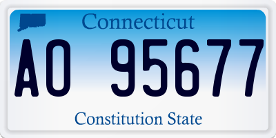 CT license plate AO95677