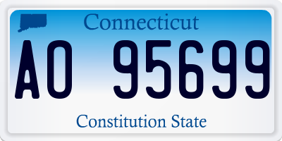 CT license plate AO95699