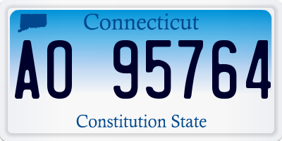 CT license plate AO95764