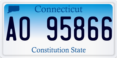 CT license plate AO95866