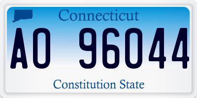 CT license plate AO96044