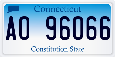CT license plate AO96066
