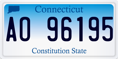 CT license plate AO96195